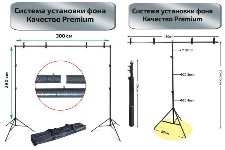 система установки фона каслис